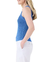 NIC + ZOE Jersey Knit Round Neck Sleeveless Coordinating Tank