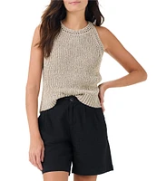 NIC + ZOE Jersey Knit Round Neck Sleeveless Coordinating Tank