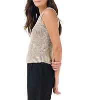 NIC + ZOE Jersey Knit Round Neck Sleeveless Coordinating Tank