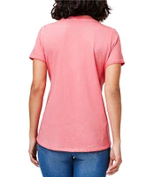 NIC + ZOE Knit Crew Neck Short Sleeve Shirttail Hem Tee