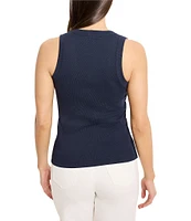 NIC + ZOE Knit V-Neck Sleeveless Tank
