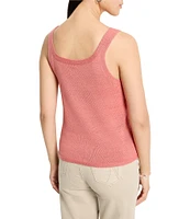NIC + ZOE Mesh Stitch Scoop Neck Sleeveless Tank