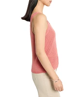 NIC + ZOE Mesh Stitch Scoop Neck Sleeveless Tank