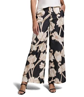 NIC + ZOE Midnight Florals Wide Leg Pants