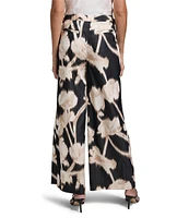 NIC + ZOE Midnight Florals Wide Leg Pants