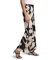 NIC + ZOE Midnight Florals Wide Leg Pants