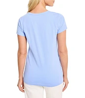 NIC + ZOE Perfect Knit Crew Neck Short Sleeve T-Shirt
