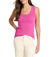 NIC + ZOE Perfect Rib Knit Scoop Neck Sleeveless Tank