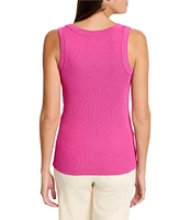 NIC + ZOE Perfect Rib Knit Scoop Neck Sleeveless Tank