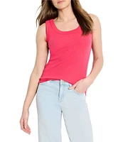 NIC + ZOE Perfect Rib Knit Scoop Neck Sleeveless Tank