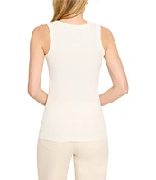 NIC + ZOE Perfect Rib Knit Scoop Neck Sleeveless Tank