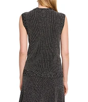 NIC + ZOE Pixel Knit Scoop Neck Vest