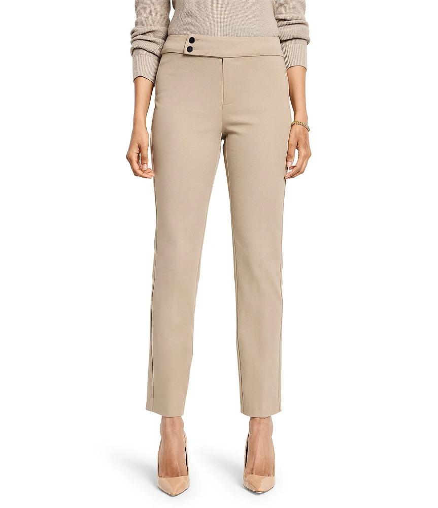 NIC + ZOE Plaza Woven Straight Leg Pull-On Pants