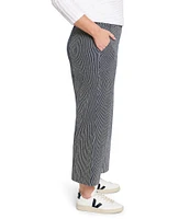 NIC + ZOE Plus All Day Stripe Wide-Leg Ankle Jeans