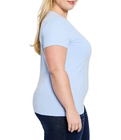 NIC + ZOE Plus Perfect Knit Crew Neck Short Sleeve Tee