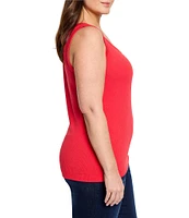 NIC + ZOE Plus Perfect Knit Rib Scoop Neck Sleeveless Tank