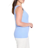 NIC + ZOE Plus Size Perfect Knit Scoop Neck Sleeveless Tank