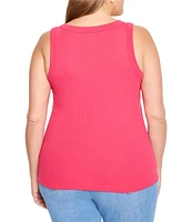 NIC + ZOE Plus Size Perfect Knit Scoop Neck Sleeveless Tank