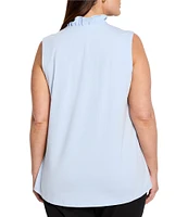 NIC + ZOE Plus Size Ruffled Around V-Neck Sleeveless Tank