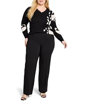 NIC + ZOE Plus Stretch Suiting Lenox Wide Leg Pants