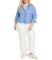 NIC + ZOE Plus Wide Leg Weekend Ankle Jeans