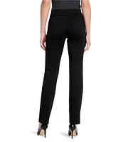 NIC + ZOE Ponte Knit Slim Straight-Leg Pull-On Pant