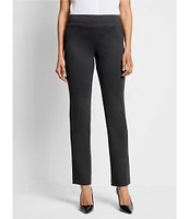 NIC + ZOE Ponte Knit Slim Straight-Leg Pull-On Pant