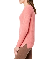 NIC + ZOE Ribbed Knit V-Neck Long Sleeve Sweater