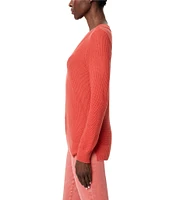 NIC + ZOE Ribbed Knit V-Neck Long Sleeve Sweater