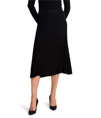 NIC + ZOE Ribbed Sweater Knit Midi Skirt