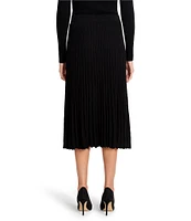 NIC + ZOE Ribbed Sweater Knit Midi Skirt