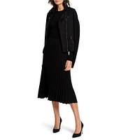 NIC + ZOE Ribbed Sweater Knit Midi Skirt