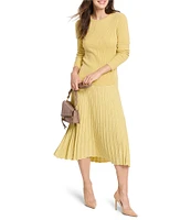 NIC + ZOE Ribbed Sweater Knit Midi Skirt