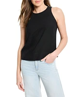 NIC + ZOE Rumba Linen Blend Crew Neck Sleeveless Pop On Coorinating Tank