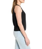 NIC + ZOE Rumba Linen Blend Crew Neck Sleeveless Pop On Coorinating Tank