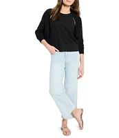 NIC + ZOE Rumba Linen Blend Crew Neck Sleeveless Pop On Coorinating Tank