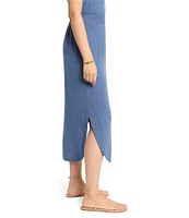 NIC + ZOE Rumba Linen Blend Dip A-Line Pull-On Coordinating Skirt