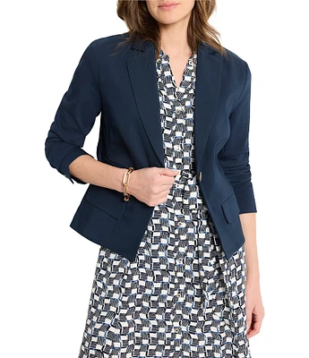 NIC + ZOE Seasonless Double Pocket Notch Lapel Long Sleeve Blazer