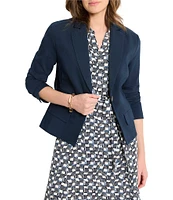 NIC + ZOE Seasonless Double Pocket Notch Lapel Long Sleeve Blazer