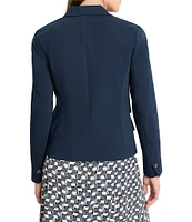NIC + ZOE Seasonless Double Pocket Notch Lapel Long Sleeve Blazer