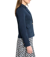 NIC + ZOE Seasonless Double Pocket Notch Lapel Long Sleeve Blazer