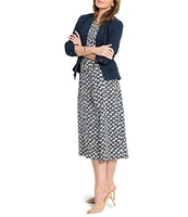 NIC + ZOE Seasonless Double Pocket Notch Lapel Long Sleeve Blazer