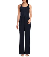 NIC + ZOE Social Edit Eliot Flat Front Wide Leg Trouser