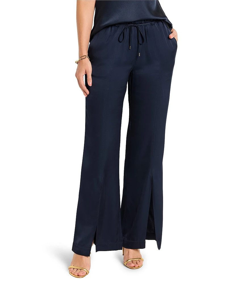 NIC + ZOE Social Edit Wide Leg Front Slit Pants