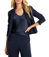 NIC + ZOE Stretch Suiting Notch Lapel Long Sleeve Blazer