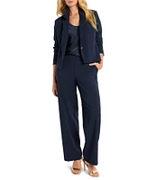 NIC + ZOE Stretch Suiting Notch Lapel Long Sleeve Blazer
