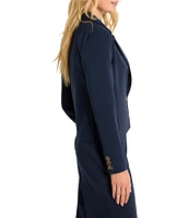 NIC + ZOE Stretch Suiting Notch Lapel Long Sleeve Blazer