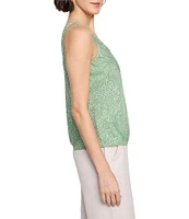 NIC + ZOE Swirling Sands Woven V-Neck Sleeveless Tank