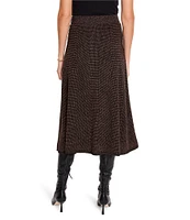 NIC + ZOE Textured Sweater Knit A-Line Midi Skirt