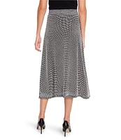 NIC + ZOE Textured Sweater Knit A-Line Midi Skirt